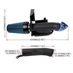 4" Blue Cold Air Intake with Heat Shield for GMC Chevy V8 (1999–2006)
