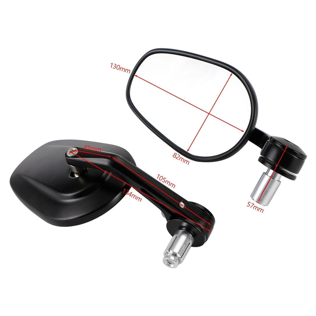 CNC Aluminium Bar End Mirrors for Yamaha MT-07 MT-09 XSR 700 900 (2014–2023)