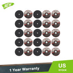 Set of 25 Metal Cut Off Wheels for Die Grinders 3"x1/32"x1/4"