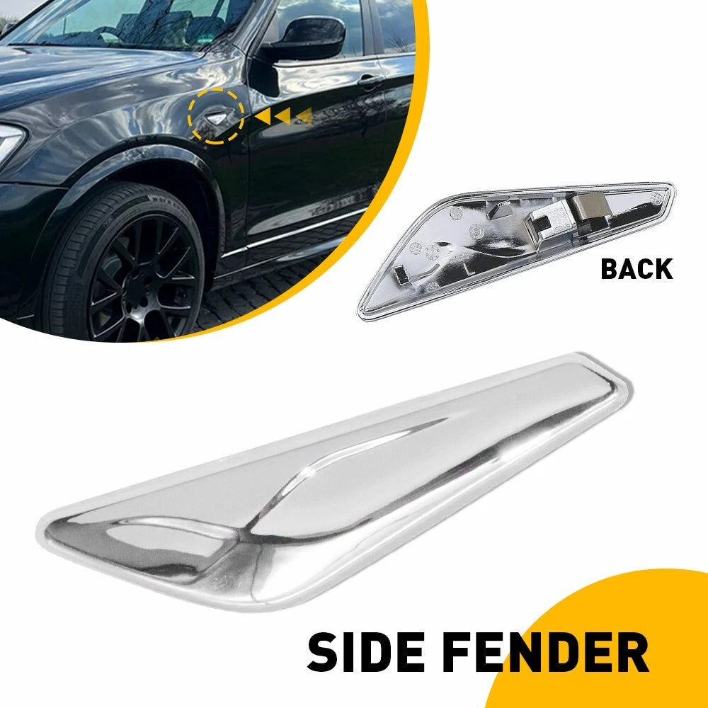 Chrome Fender Emblem for BMW X3 X4 (2015–2017)