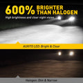 2X 9007 HB5 LED Headlights for Ford 9007 (1999–2007) High/Low Beam White