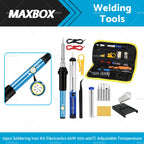 15-in-1 Soldering Iron Kit 60W Adjustable Temperature for Electronics