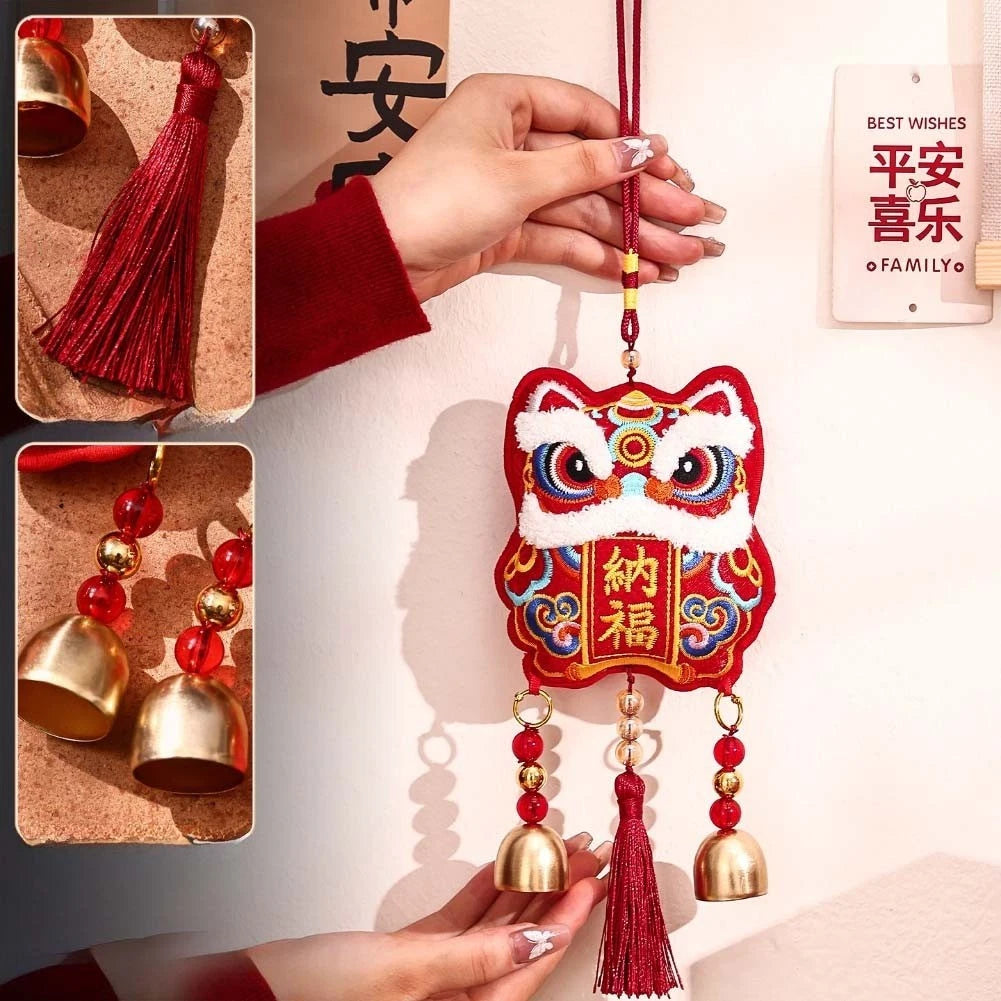 Spring Festival Pendant Cloth Horse Design Home Decoration