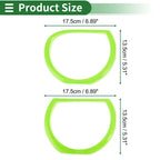 4 x Car Headlight Trim Bezels for Dodge Challenger (2015-2024) Light Green
