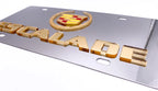 Licensed Emblem Mirror License Plate 3D Gold for Cadillac Escalade (2015–2020)