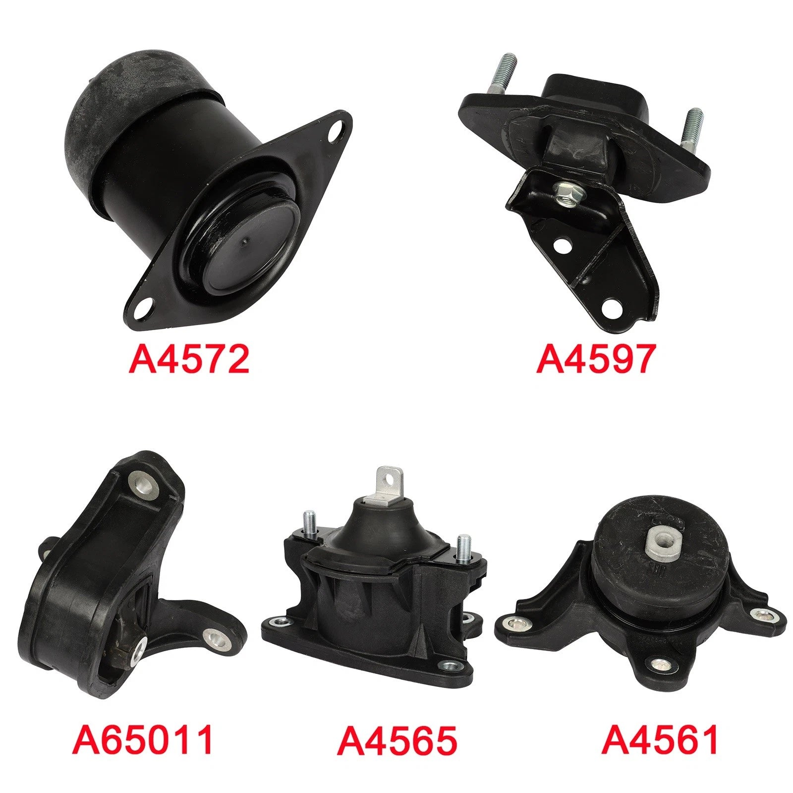 Set of 5 Engine Motor Mounts for Honda Accord (2008–2012)