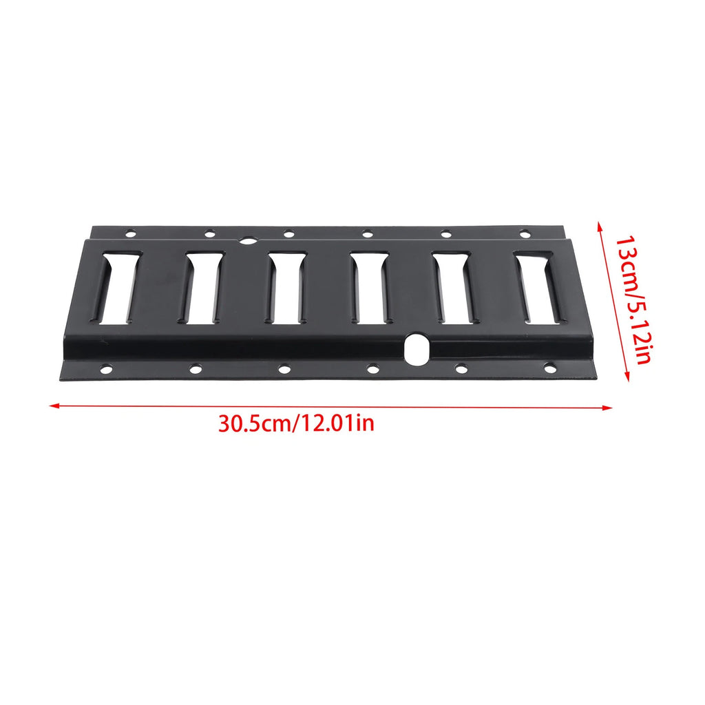 14 Pack E Track Tie Down Rail Kit for Trailers (Flexible, Powder Coated Black)
