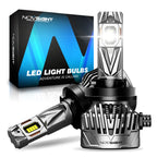 2X H8 H9 H11 LED Headlight Bulbs for High Low Beam (6500K, 30000LM)