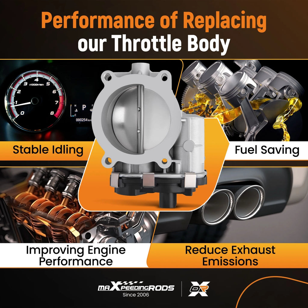 Throttle Body Assembly Set for Escalade, Express, Silverado, Sierra (2008–2014) S20008 ETB002