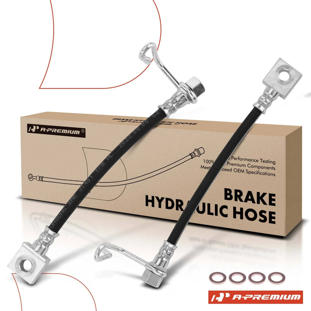 2X Rear Outer Brake Hydraulic Hose for Ford F-250 Super Duty (2011–2016)