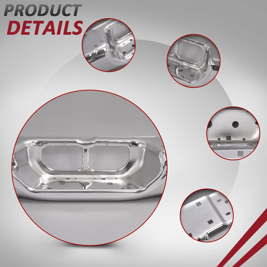 Steel Chrome Rear Step Bumper for Toyota Tundra (2000–2006)