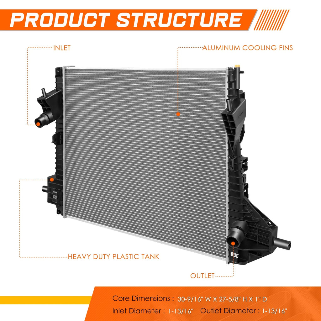 Aluminum Radiator DPI-13231 for Ford F250-F550 Superduty (2008–2016)
