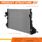 Aluminum Radiator DPI-13231 for Ford F250-F550 Superduty (2008–2016)