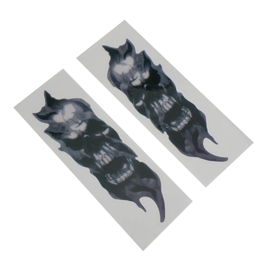 Front Fork Skull Decals for Motorcycle Scooter (Universal)