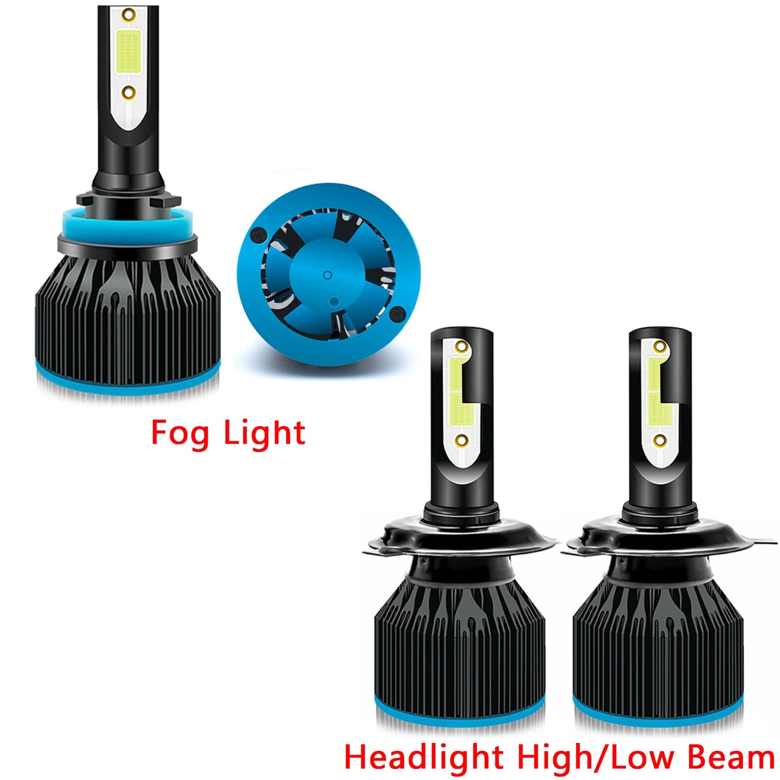 LED Headlight and Fog Light Bulb Kit for Toyota Tundra (2014-2019)