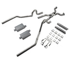 2.5" Dual Exhaust Mufflers with Rolled Tips for Ford Crown Victoria (2004–2011)