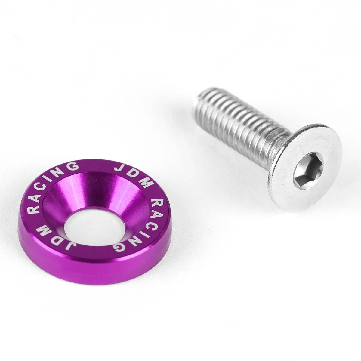 20 Pcs Purple 20mm Aluminum Fender Washers for M6 x 1.0 Bolt Holes