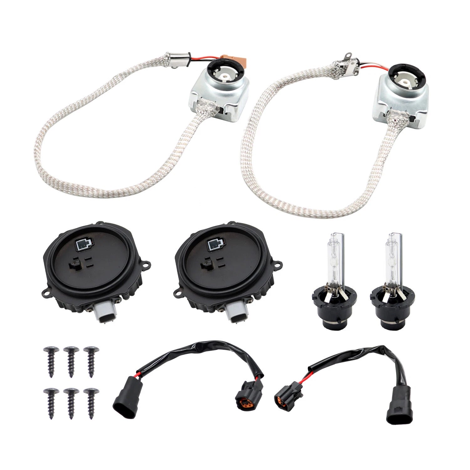 2X Xenon Ballast Igniter HID D2S Bulb Kits for Infiniti G35 G37 Q40 Q50 (2007–2015)