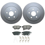 Rear Brake Kit for Lexus CT200h (2011–2017) - 259mm Disc Rotors, Akebono Pads