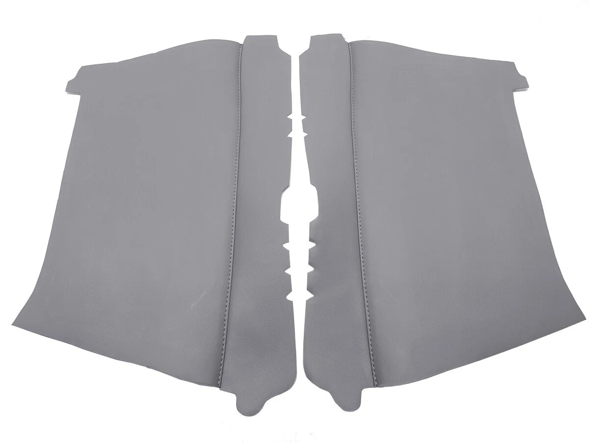 Door Panel Cover Set for Toyota 4Runner (2010–2020) Gray PVC Leather