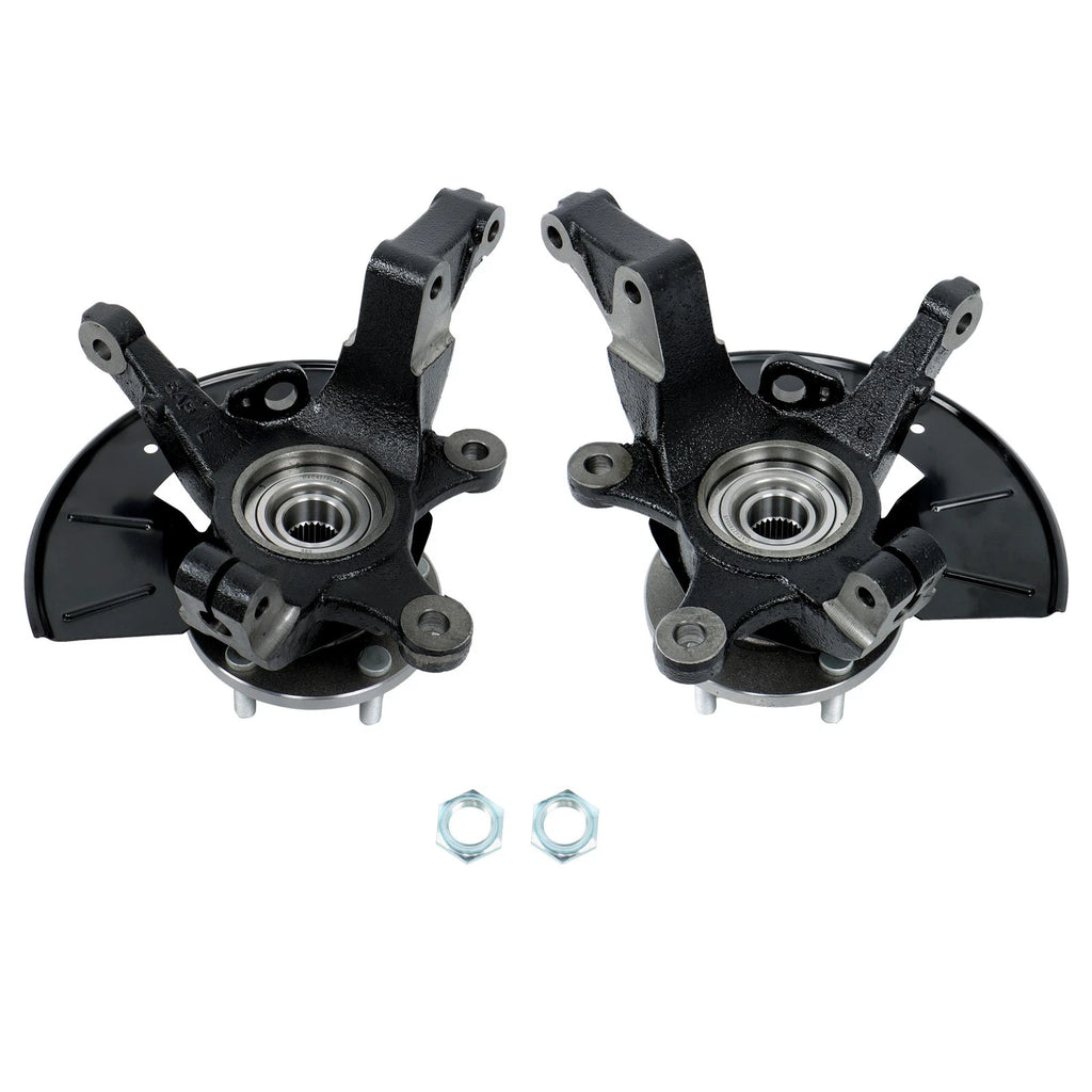 Set of 2 Wheel Bearing Hub Steering Knuckle for Ford Mazda (2001–2004)