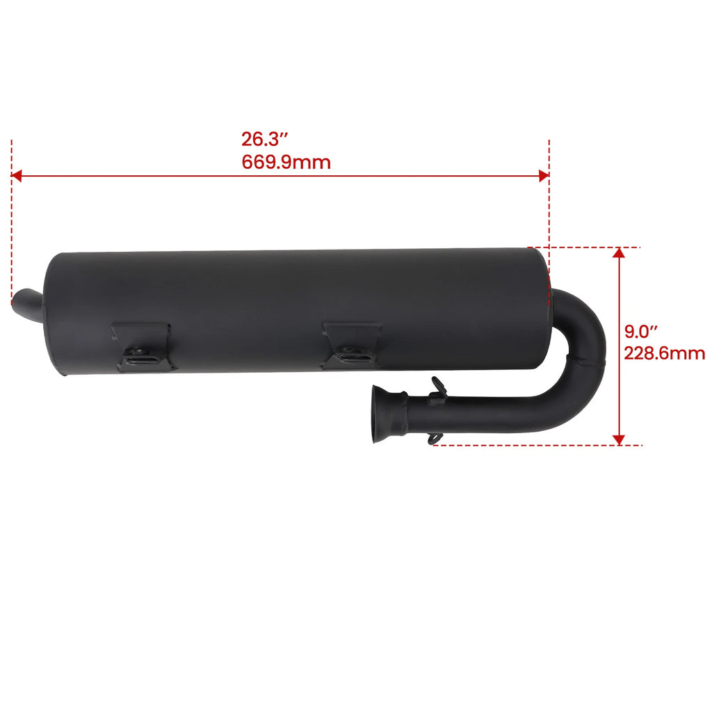 Exhaust Muffler with Gasket for Yamaha Rhino 700 (2008-2013)