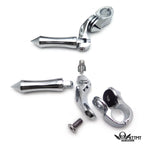 2.5" Chrome Foot Pegs for Harley Sportster Dyna Touring Soft