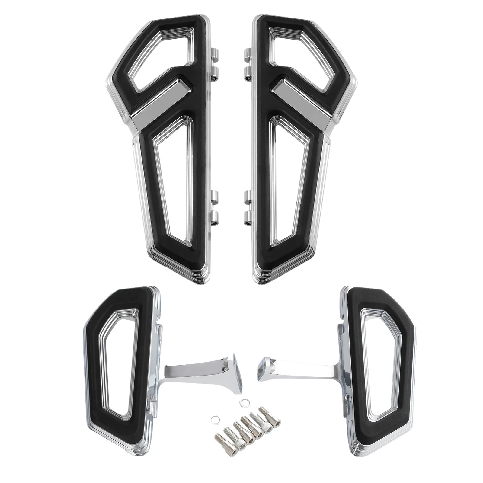 Driver Passenger Floorboards for Harley Street Road Glide King (2000–2024)