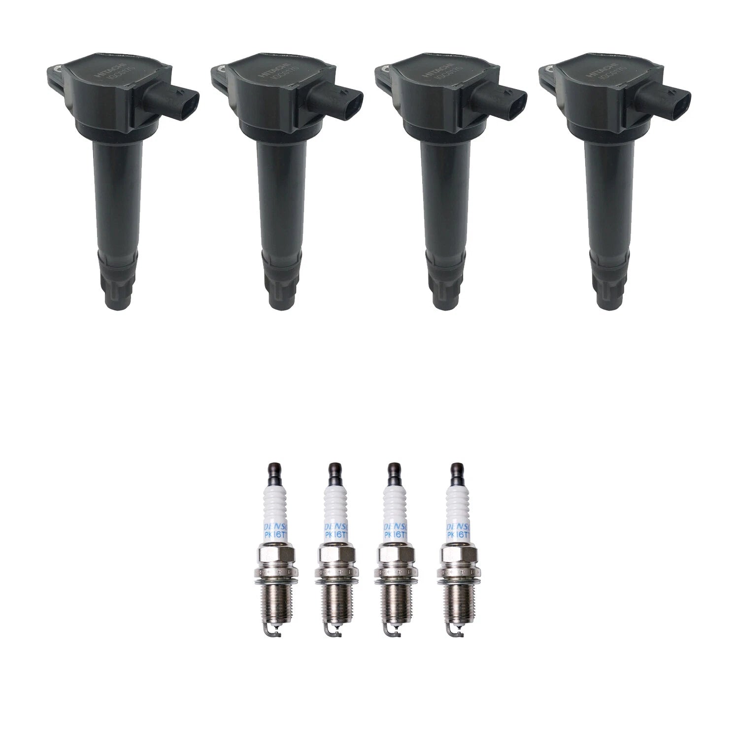 Set of 4 Ignition Coils & Spark Plugs for Dodge Compass Journey (2007–2018)
