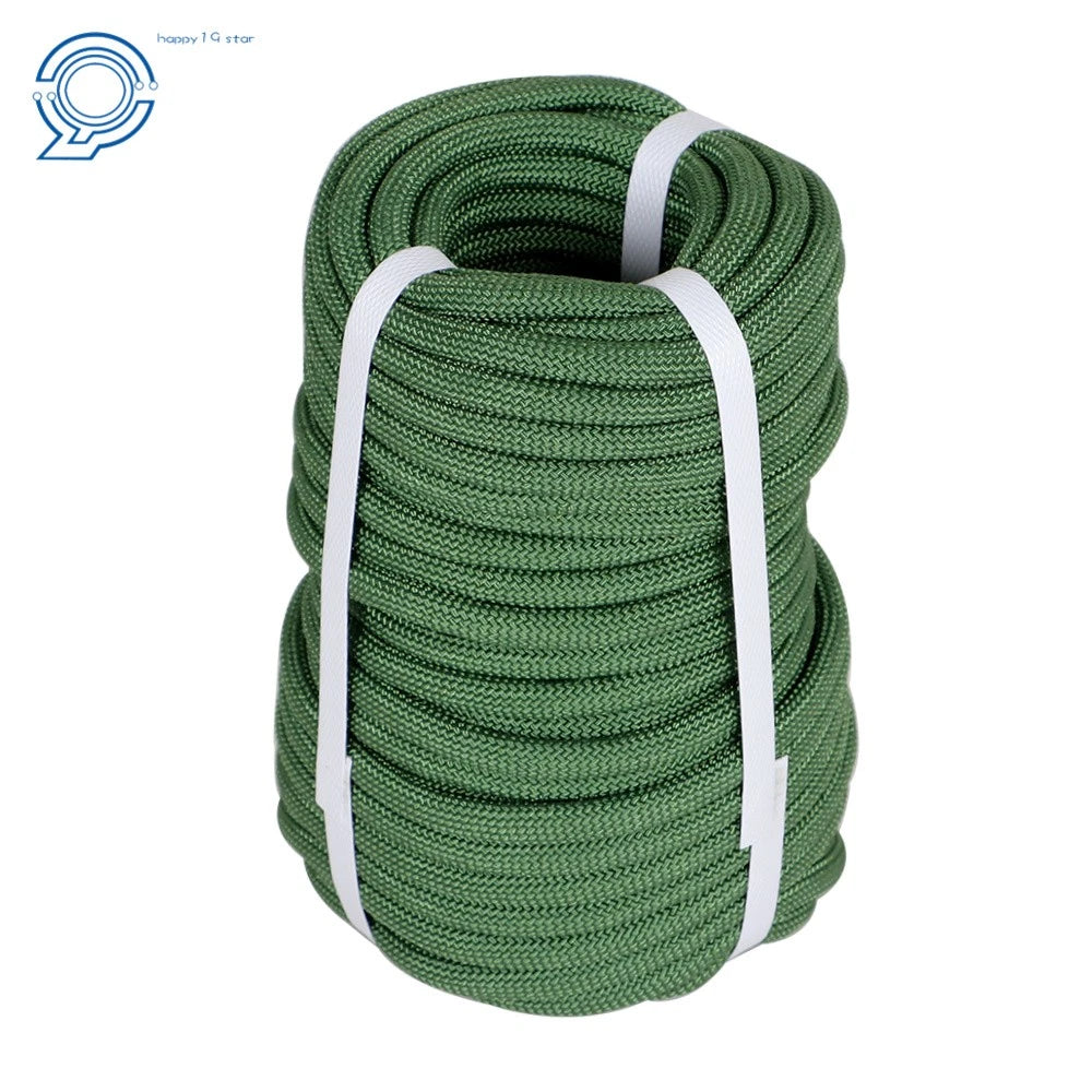 3/8" Braided Polyester Pulling Rope 100' (3520 lbs) Army Green