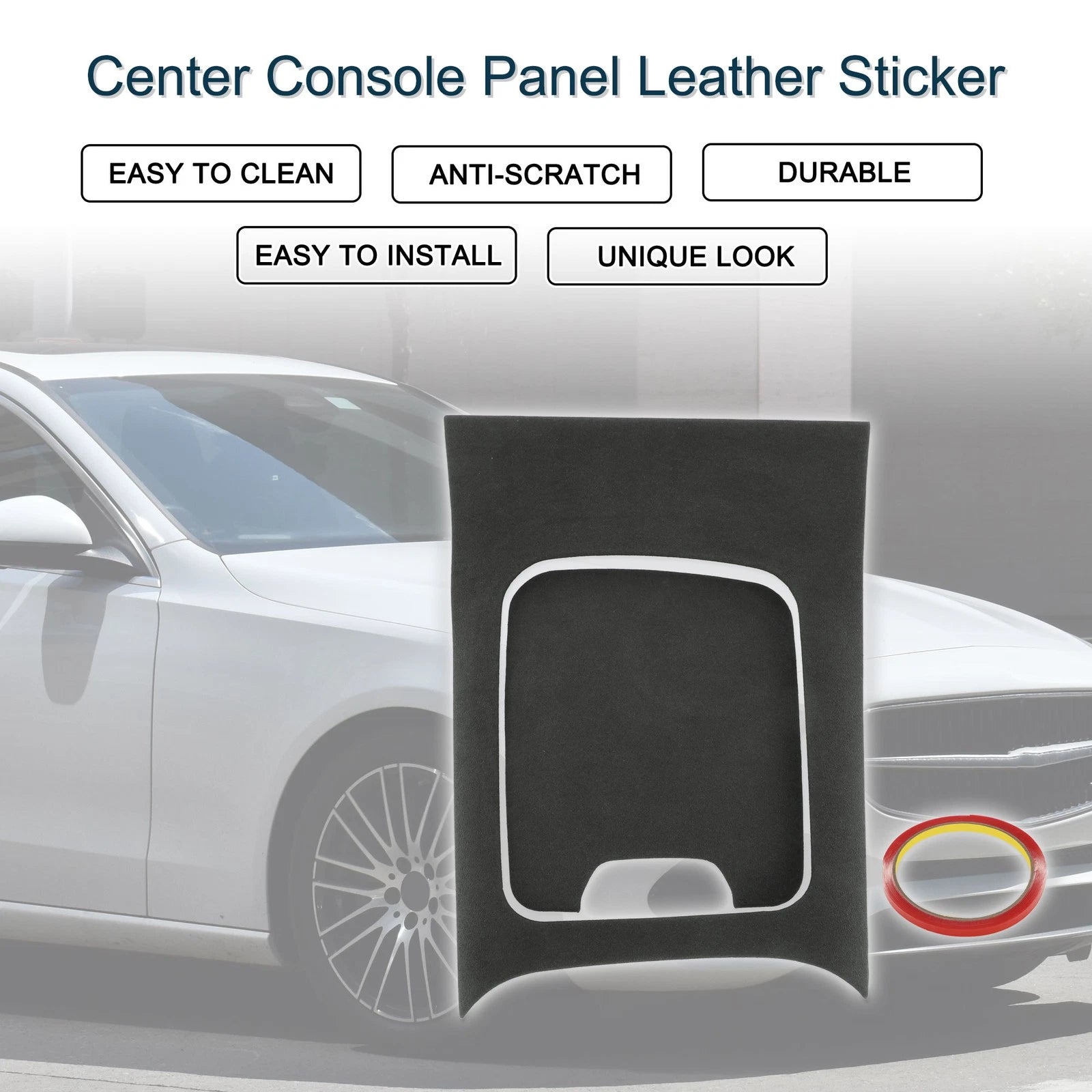 Center Console Panel Sticker for Mercedes-Benz GLC Class X254 (2023–2023) Matte Black
