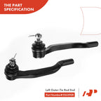 Set of 4 Front Upper Control Arm Tie Rod Ends for Honda Accord (1994–1997)