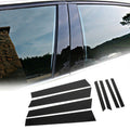 Set of 8 Black Pillar Post Covers for Honda Civic (2012–2015)