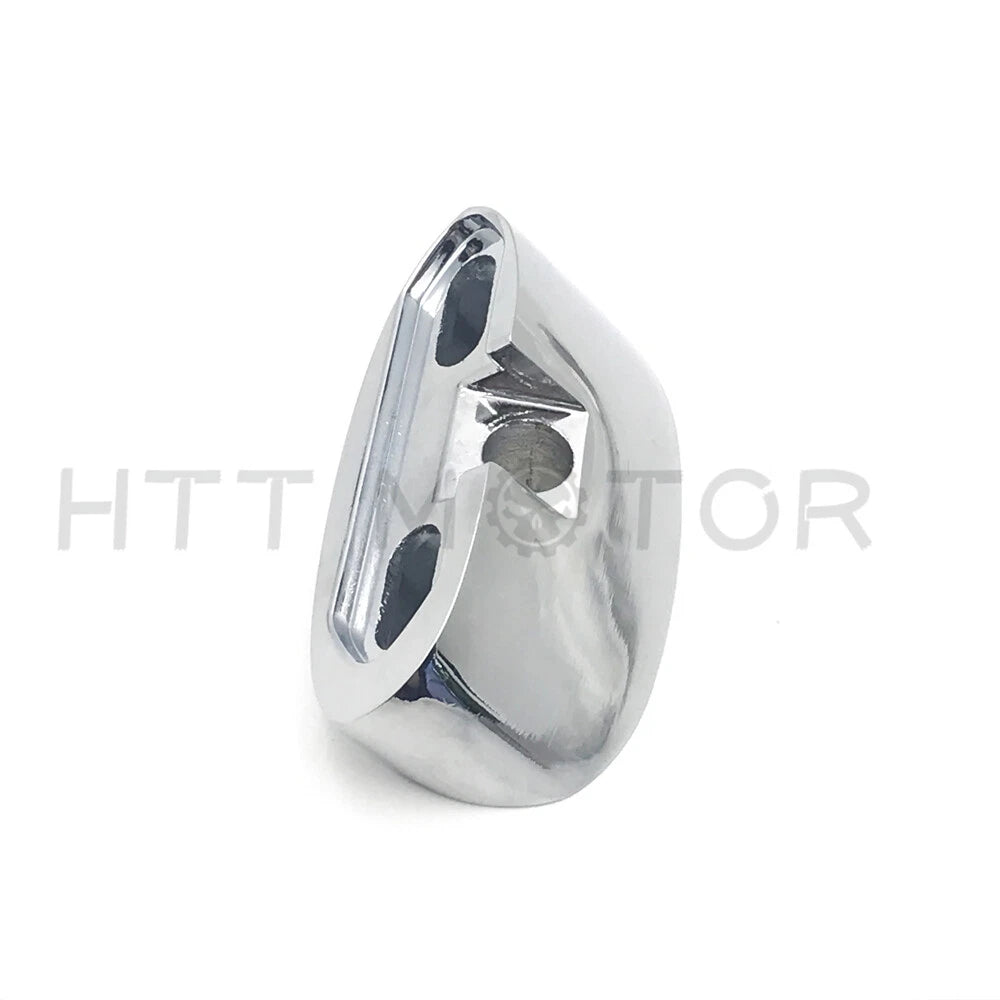 Chrome Motorcycle Mirror Block Off Plates for Universal Fit (2.4"x0.8")