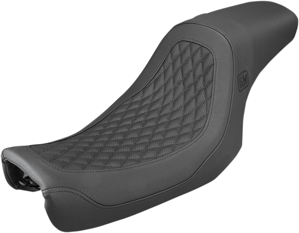 SADDLEMEN Speed Merchant Pro Series Seat for FLD/FXD (2006–2017) SM8064DB
