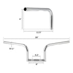 6" Rise 1" Handlebar for Harley Sportster XL883 XL1200 (2007-2014)