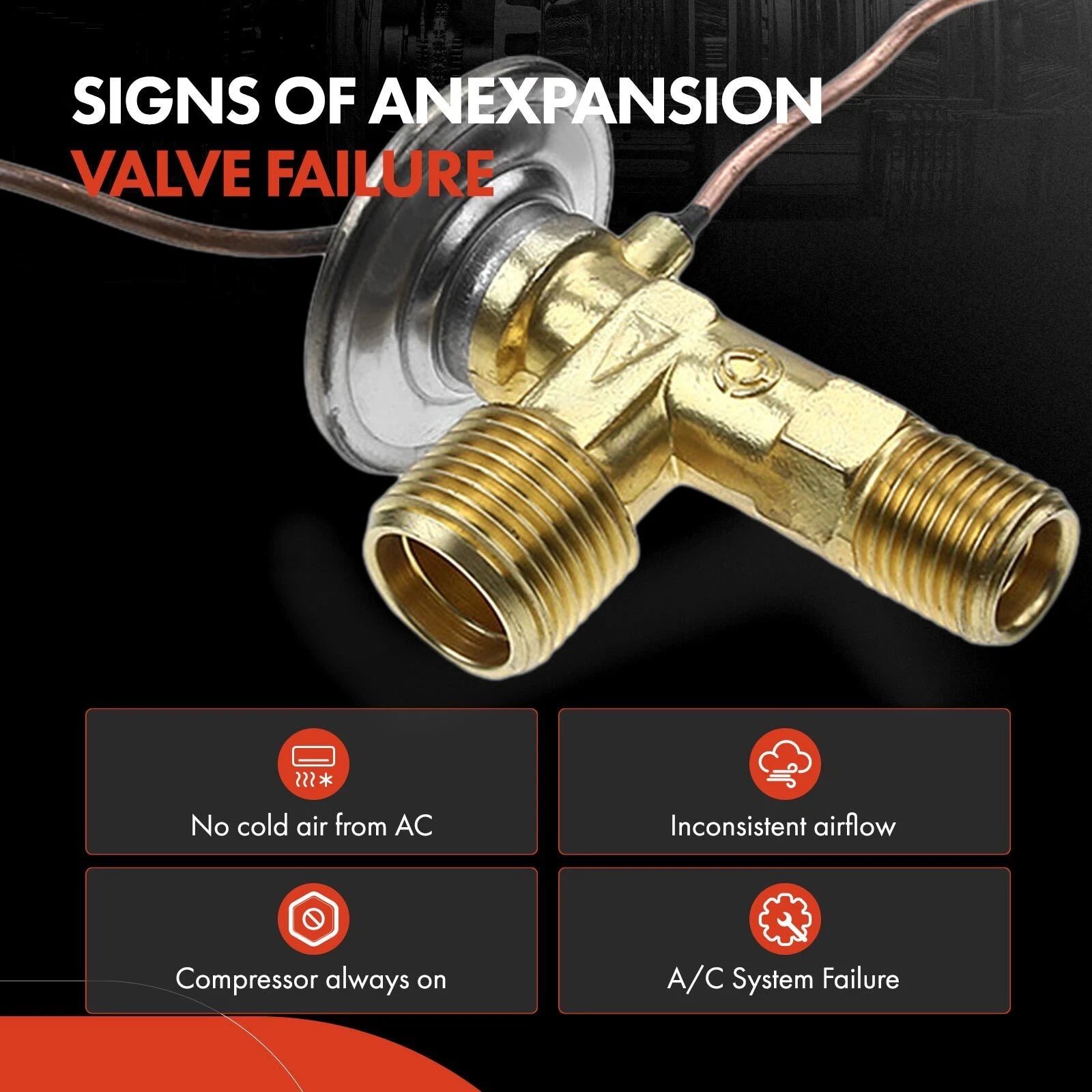 A/C Expansion Valve for Mitsubishi Eclipse, Montero Sport (1997-1999)