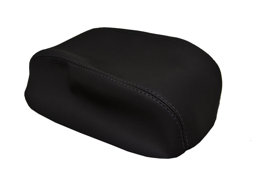 Center Console Lid Armrest Cover for Kia Sorento (2014–2020) Black PVC Leather