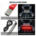 2X 8" Universal Flexible LED Brake Turn Signal Tail Light Strip