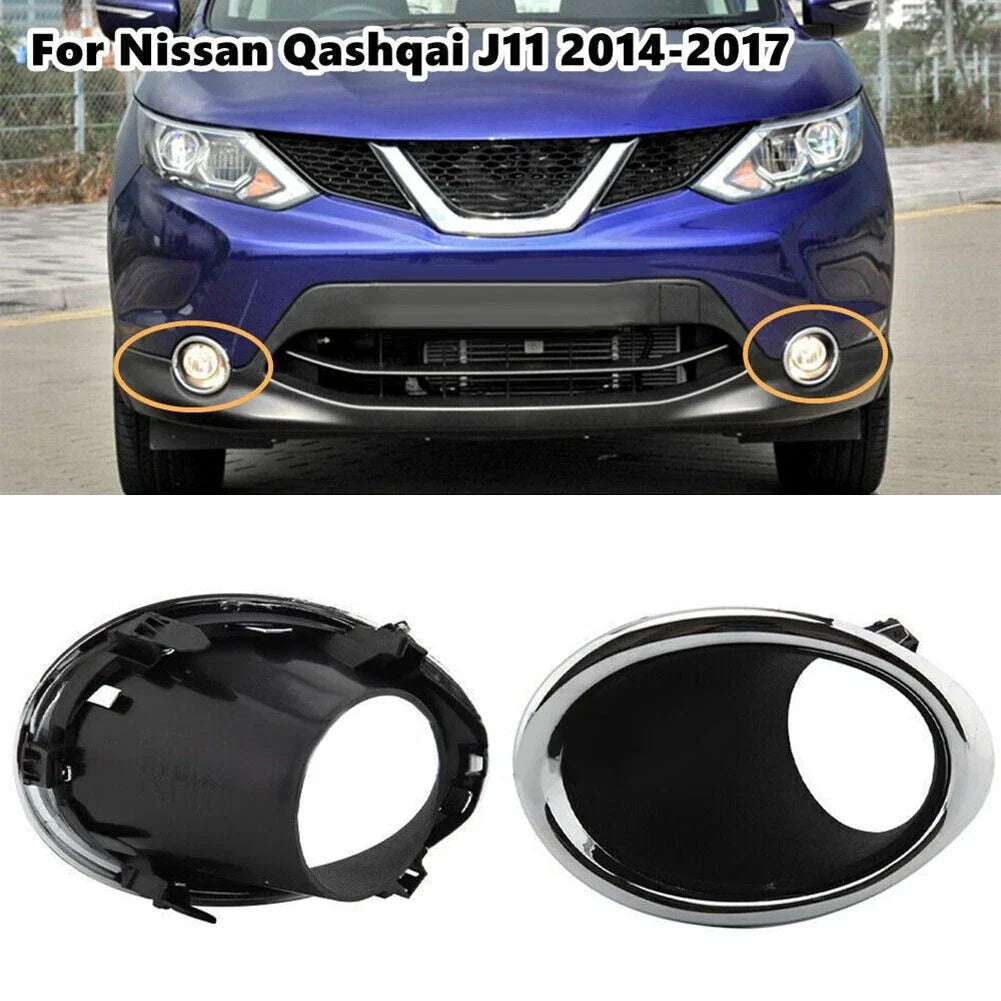 Left/Right Fog Light Lamp Cover Bezel Trim 2 x for Nissan Qashqai (2014���2017)