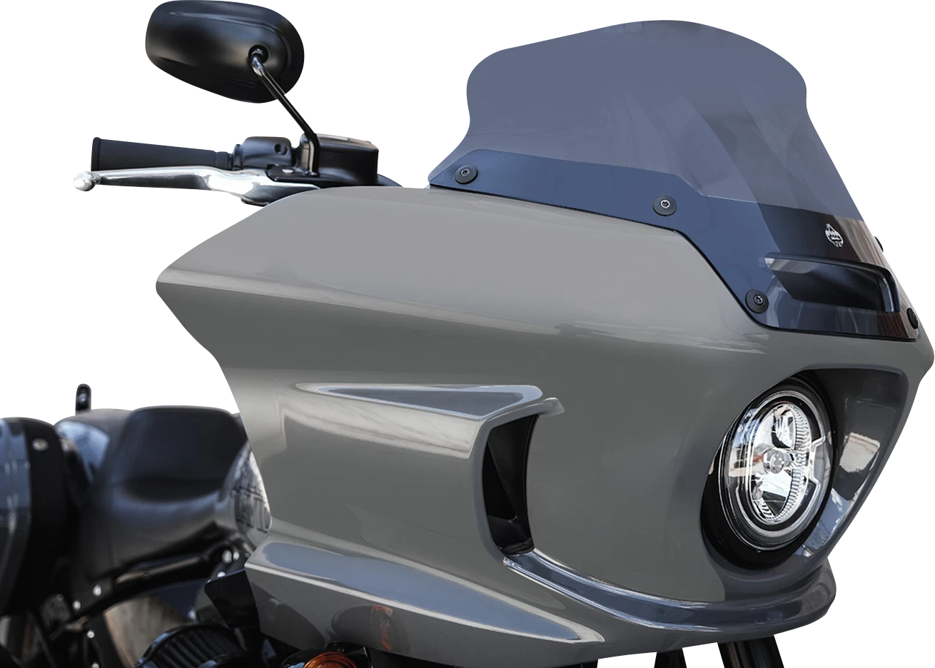 Klock Werks Flare Windshield 6" Dark Smoke for FXLRST (2018–2023) KWW-02-0607-DS