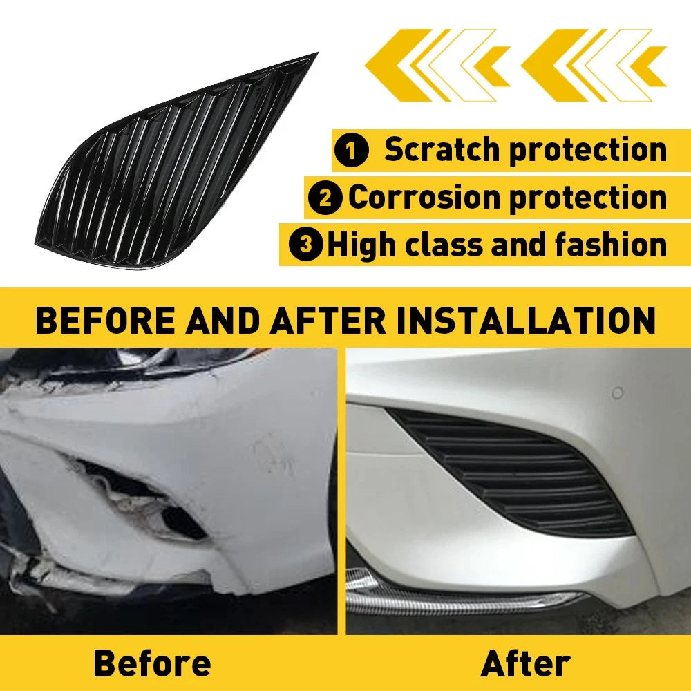 Fog Light Cover for Toyota Camry (2018–2020) Driver Left Side Black
