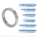 6812ZZ Deep Groove Ball Bearing for Scooter Skateboard Wheel (P4, 60x78x10mm)