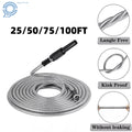 Stainless Steel Flexible Water Hose Pipe 25/50/75/100FT