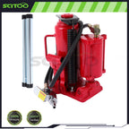 12 Ton Pneumatic Air Hydraulic Bottle Jack with Manual Hand Pump