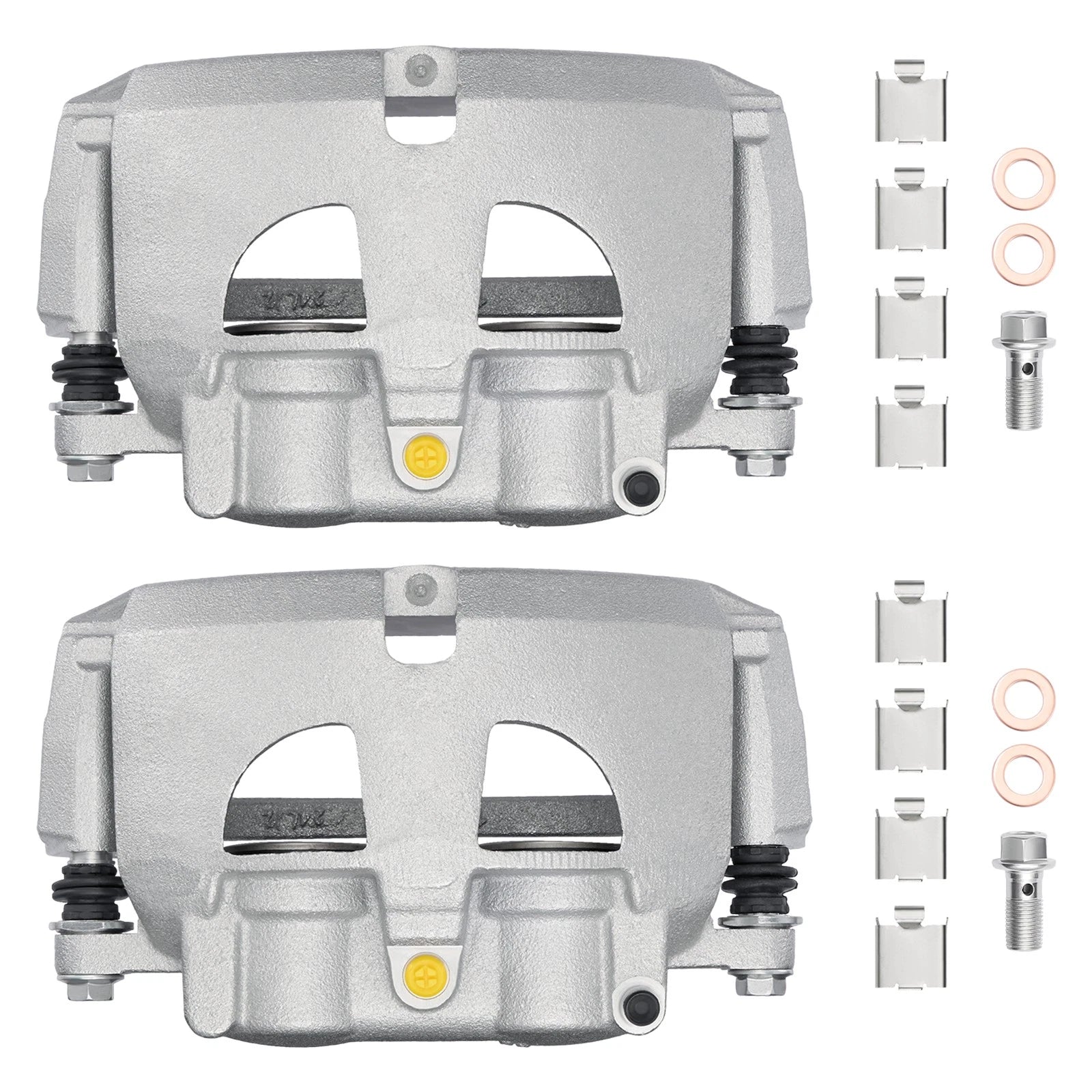 2Pcs Front Brake Calipers w/ Bracket for Dodge Ram 4000 2500 (2009–2013)