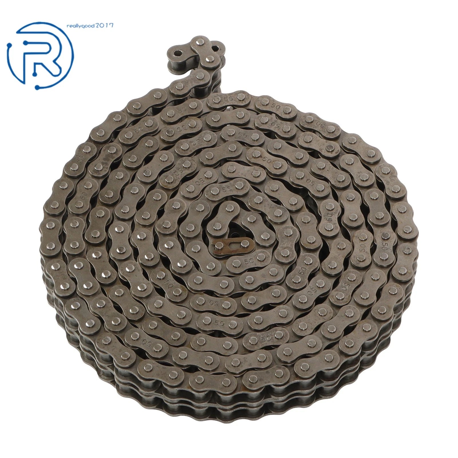 10 Feet Double-Row Chain 0.625 Inch Pitch with 2 Connecting Links