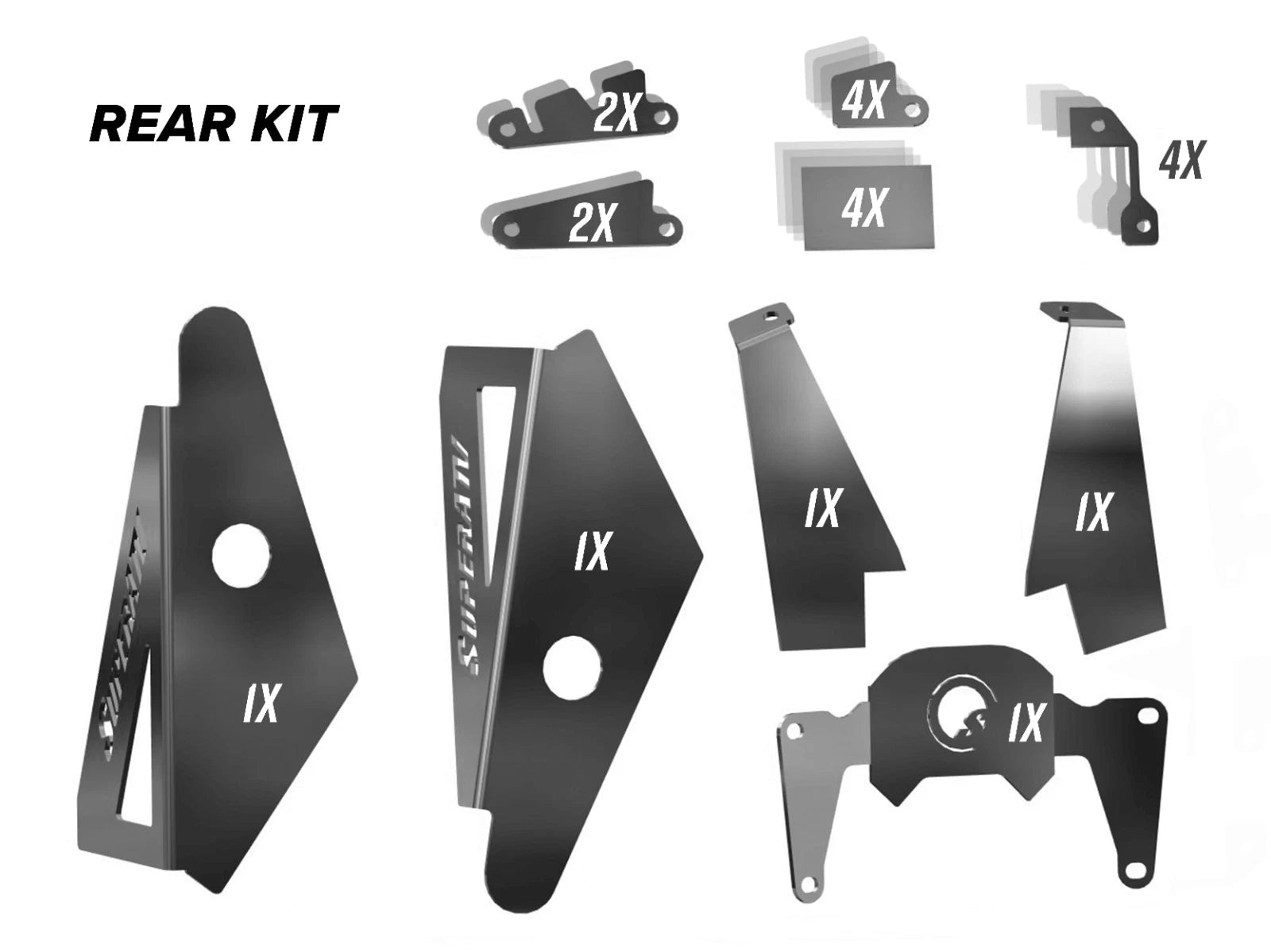 Weld-In Gusset Kit for Polaris Ranger XP 1000 (2018–2020)