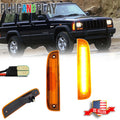 2X Amber LED Front Side Marker Lights for Jeep Cherokee (1997–2001)