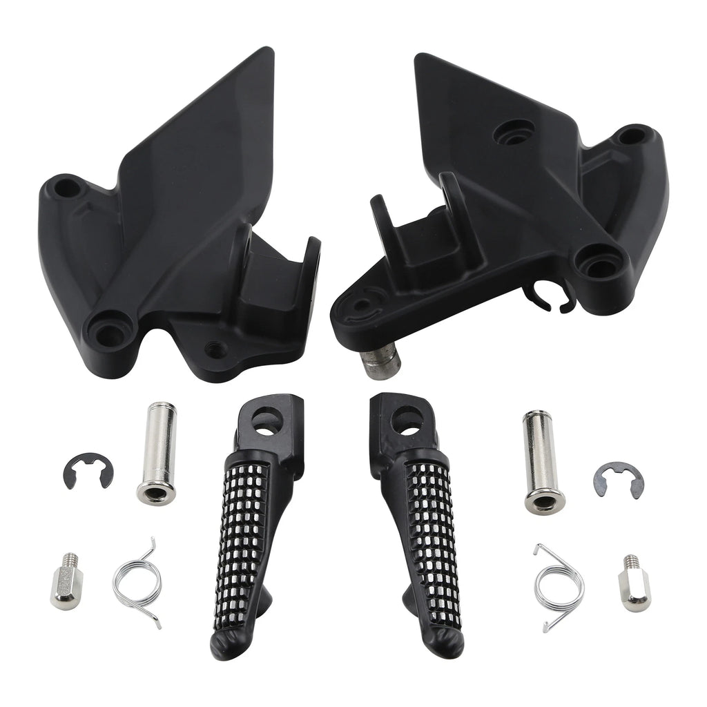 Matte Black Driver Front Footpegs Bracket for Kawasaki Z1000 (2010–2023)